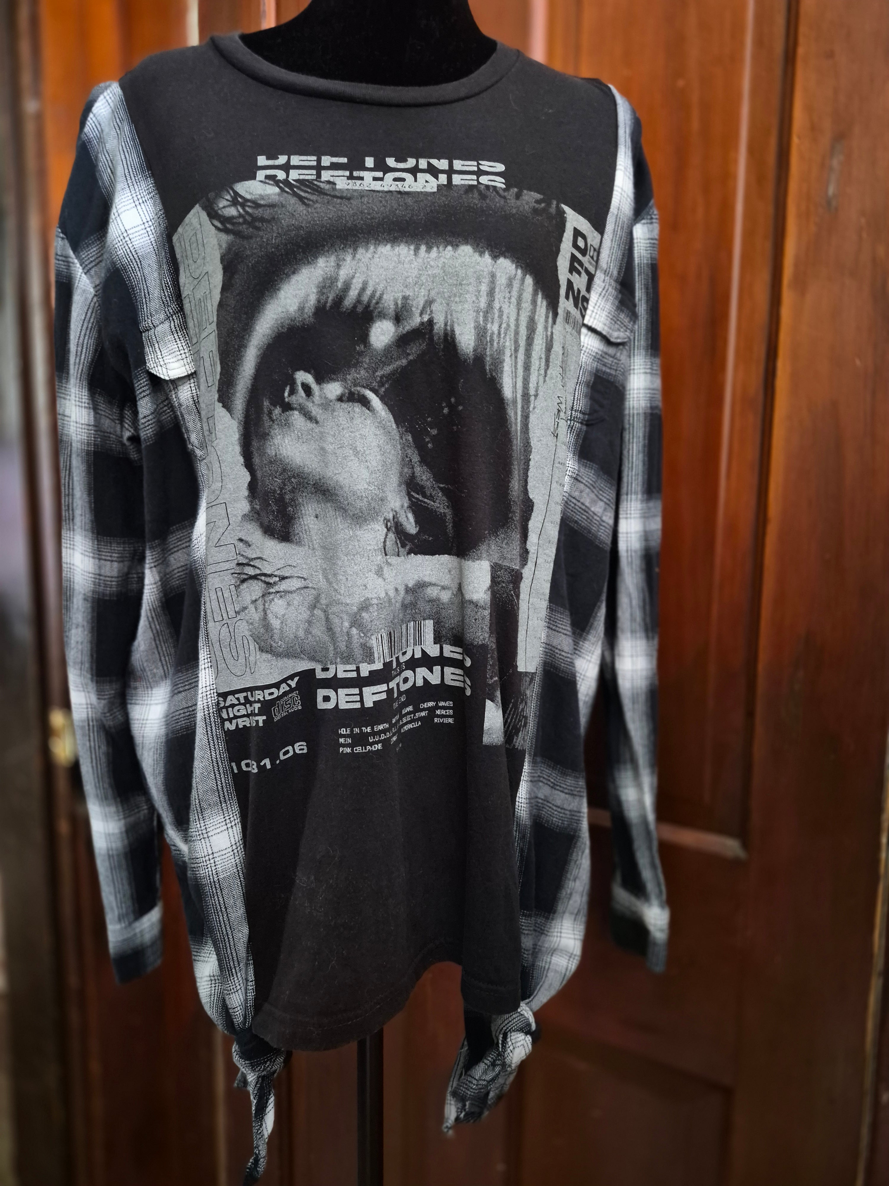 The Deftones flannel tee one of a kind