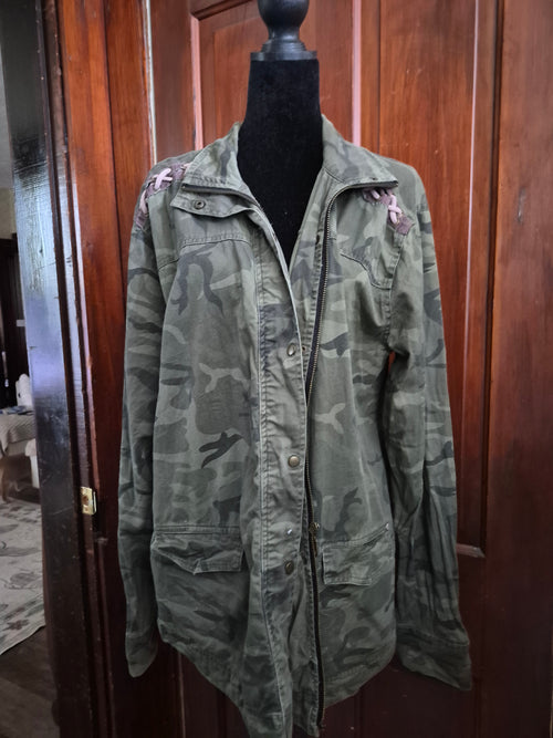 5 Finger Death Punch camouflage army style jacket