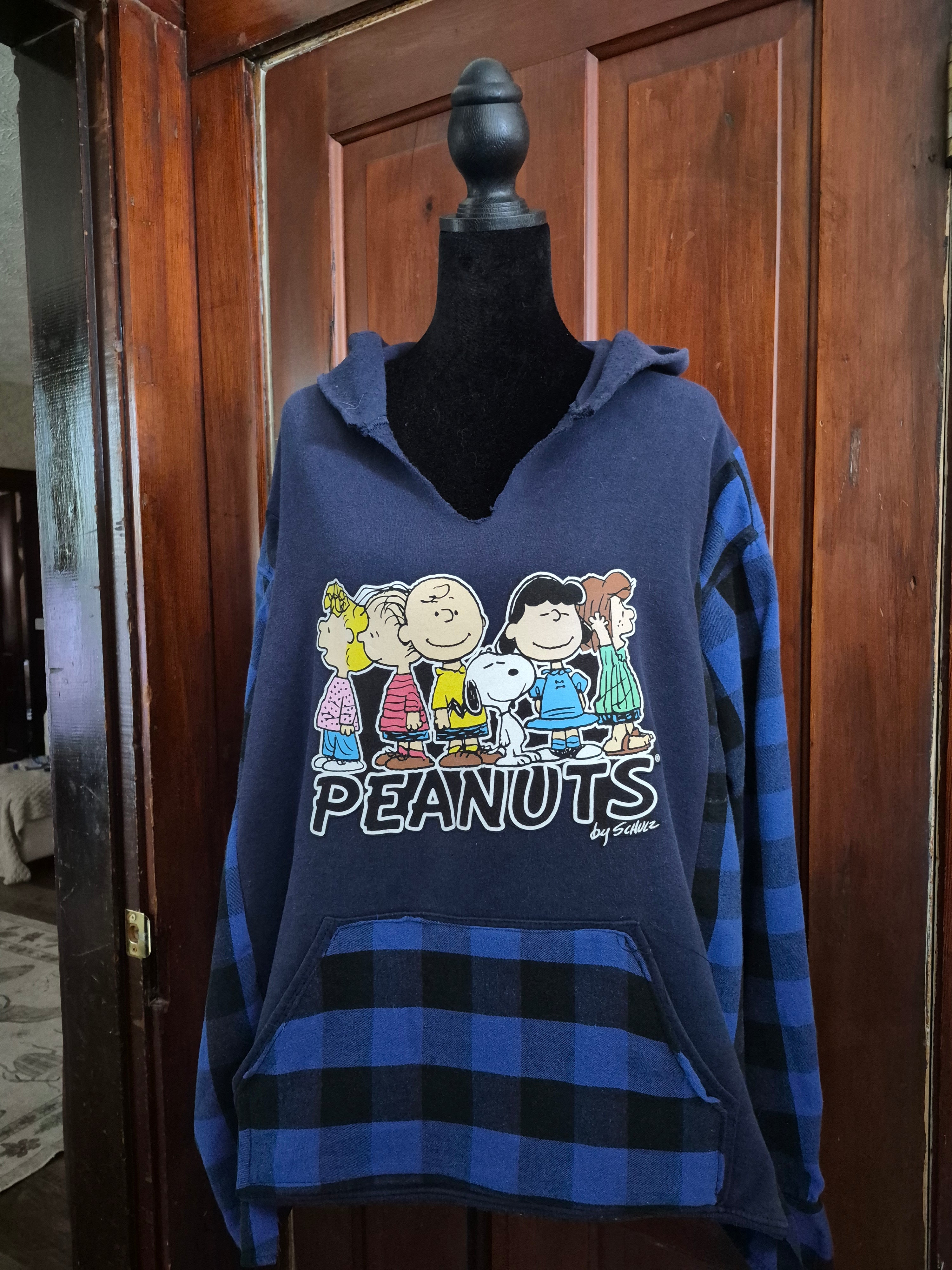 Upcycled Peanuts hoodie one of a kind